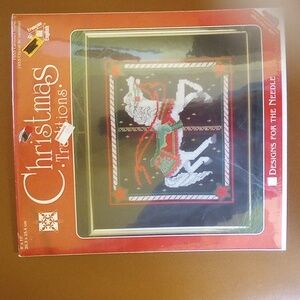 NWT Christmas Traditions Counted Cross Stitch Sampler Kit # 1953 Carousel Horse
